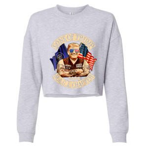 Sons Of Trump Maga Chapter 2024 4th July Cropped Pullover Crew