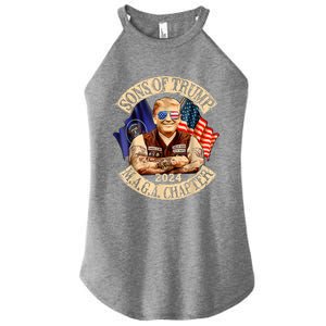 Sons Of Trump Maga Chapter 2024 4th July Women's Perfect Tri Rocker Tank