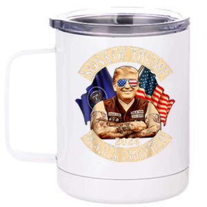 Sons Of Trump Maga Chapter 2024 4th July 12 oz Stainless Steel Tumbler Cup