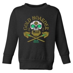 Sea Of Thieves Gold Hoarder Emerald Skull Crossed Spades Toddler Sweatshirt