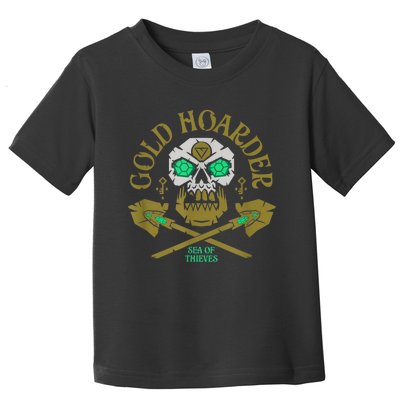 Sea Of Thieves Gold Hoarder Emerald Skull Crossed Spades Toddler T-Shirt