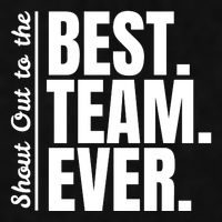 Shout Out To Best Team Ever Employee Appreciation Team Ladies PosiCharge Tri-Blend Wicking Tank