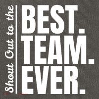 Shout Out To Best Team Ever Employee Appreciation Team Cotton Canvas Backpack
