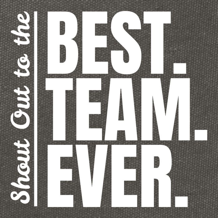 Shout Out To Best Team Ever Employee Appreciation Team Cotton Canvas Backpack