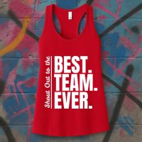 Shout Out To Best Team Ever Employee Appreciation Team Womens Tank Top