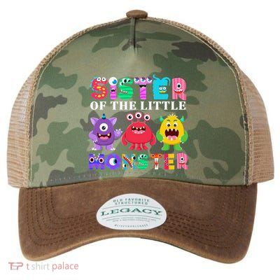 Sister Of The Little Monster Birthday Party Family Monster Legacy Tie Dye Trucker Hat