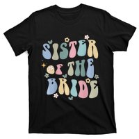 Sister of the Bride Wedding Bridal Party Word on Back T-Shirt