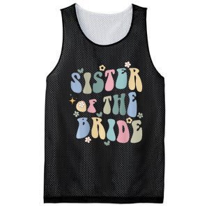 Sister of the Bride Wedding Bridal Party Word on Back Mesh Reversible Basketball Jersey Tank