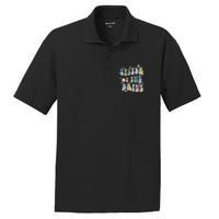 Sister of the Bride Wedding Bridal Party Word on Back PosiCharge RacerMesh Polo