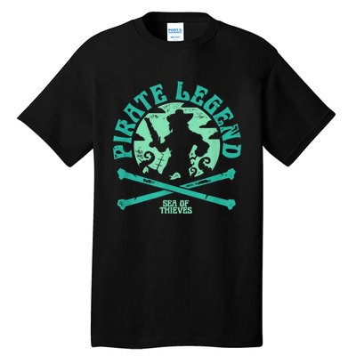 Sea Of Thieves Pirate Sunset Legend Crossed Bones Tall T-Shirt