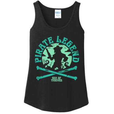 Sea Of Thieves Pirate Sunset Legend Crossed Bones Ladies Essential Tank