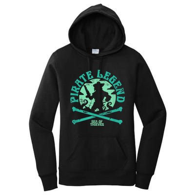 Sea Of Thieves Pirate Sunset Legend Crossed Bones Women's Pullover Hoodie