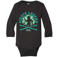 Sea Of Thieves Pirate Sunset Legend Crossed Bones Baby Long Sleeve Bodysuit