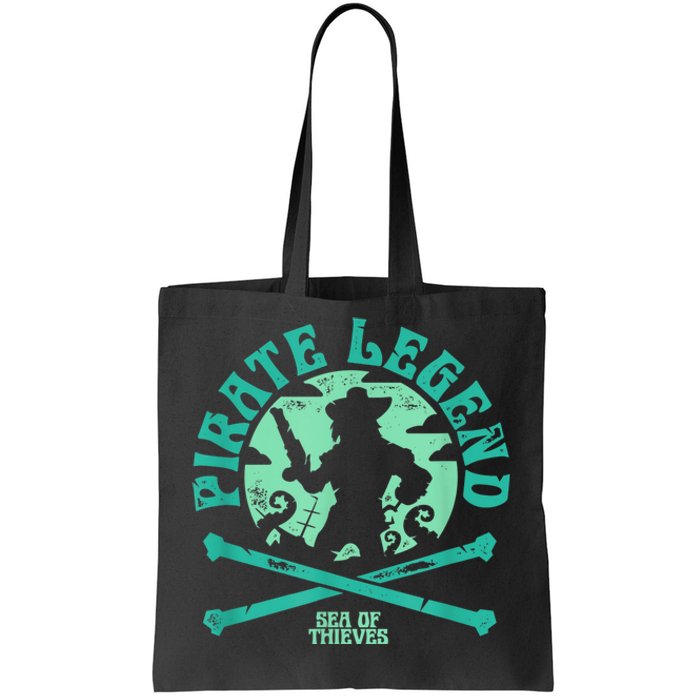 Sea Of Thieves Pirate Sunset Legend Crossed Bones Tote Bag