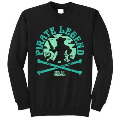 Sea Of Thieves Pirate Sunset Legend Crossed Bones Tall Sweatshirt