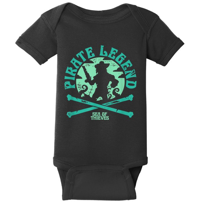 Sea Of Thieves Pirate Sunset Legend Crossed Bones Baby Bodysuit