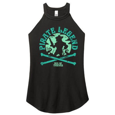 Sea Of Thieves Pirate Sunset Legend Crossed Bones Women's Perfect Tri Rocker Tank