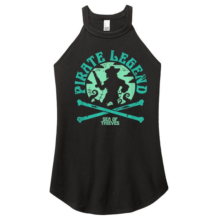 Sea Of Thieves Pirate Sunset Legend Crossed Bones Women's Perfect Tri Rocker Tank