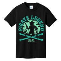 Sea Of Thieves Pirate Sunset Legend Crossed Bones Kids T-Shirt