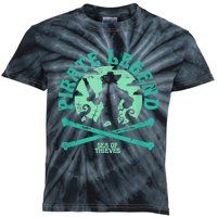 Sea Of Thieves Pirate Sunset Legend Crossed Bones Kids Tie-Dye T-Shirt