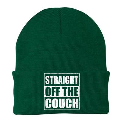 Straight Off The Couch Funny Football Offensive Lineman Knit Cap Winter Beanie