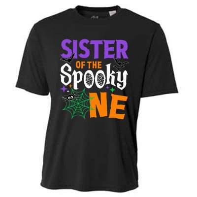 Sister Of The Spooky One Halloween 1st Birthday Cooling Performance Crew T-Shirt