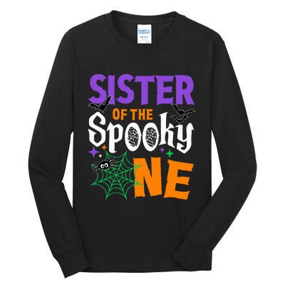 Sister Of The Spooky One Halloween 1st Birthday Tall Long Sleeve T-Shirt