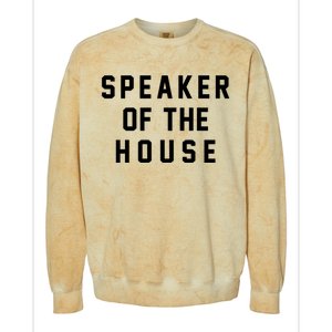 Speaker Of The House Shirt Funny Political Parody Colorblast Crewneck Sweatshirt