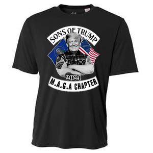 Sons Of Trump 2024 M.A.G.A Chapter MAGA Cooling Performance Crew T-Shirt