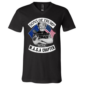 Sons Of Trump 2024 M.A.G.A Chapter MAGA V-Neck T-Shirt