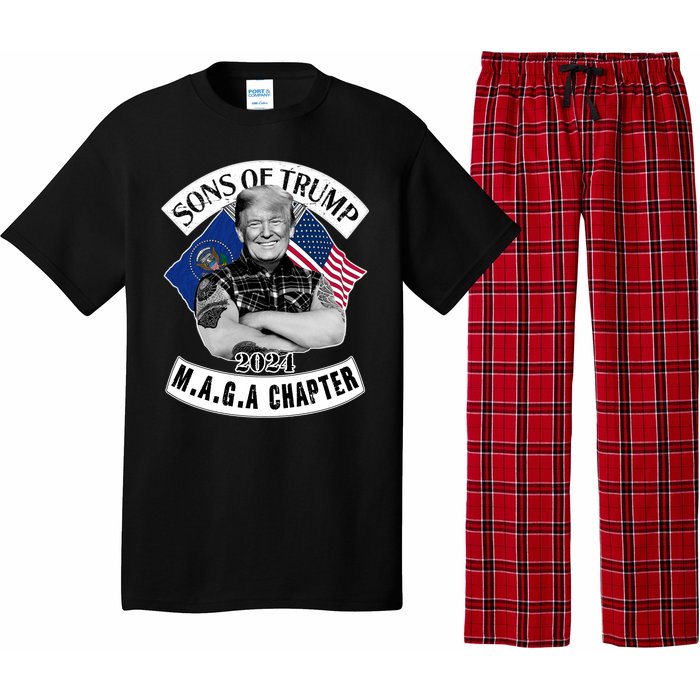 Sons Of Trump 2024 M.A.G.A Chapter MAGA Pajama Set