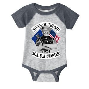 Sons Of Trump 2024 M.A.G.A Chapter MAGA Infant Baby Jersey Bodysuit