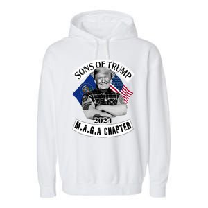 Sons Of Trump 2024 M.A.G.A Chapter MAGA Garment-Dyed Fleece Hoodie