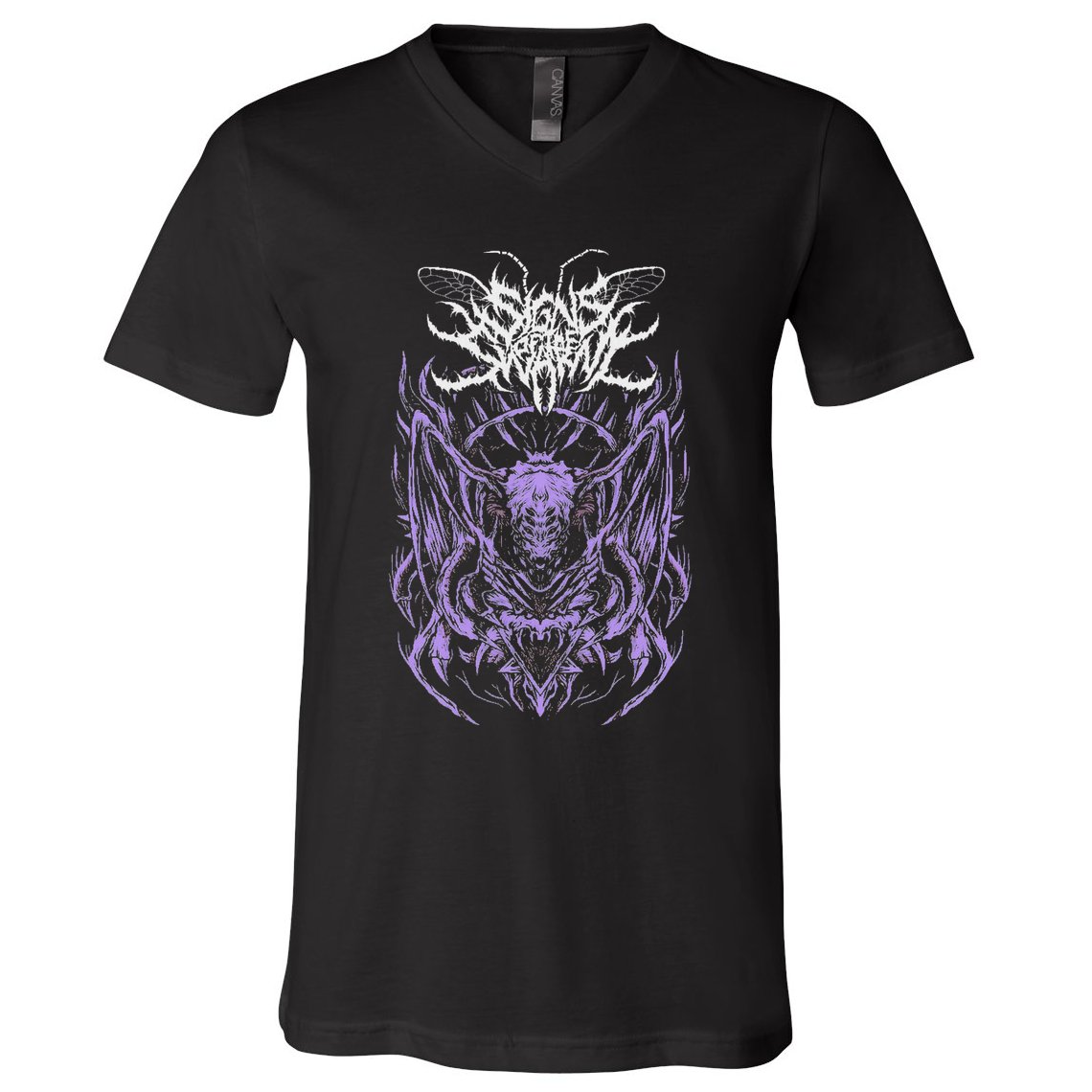 Signs Of The Swarms Band V-Neck T-Shirt