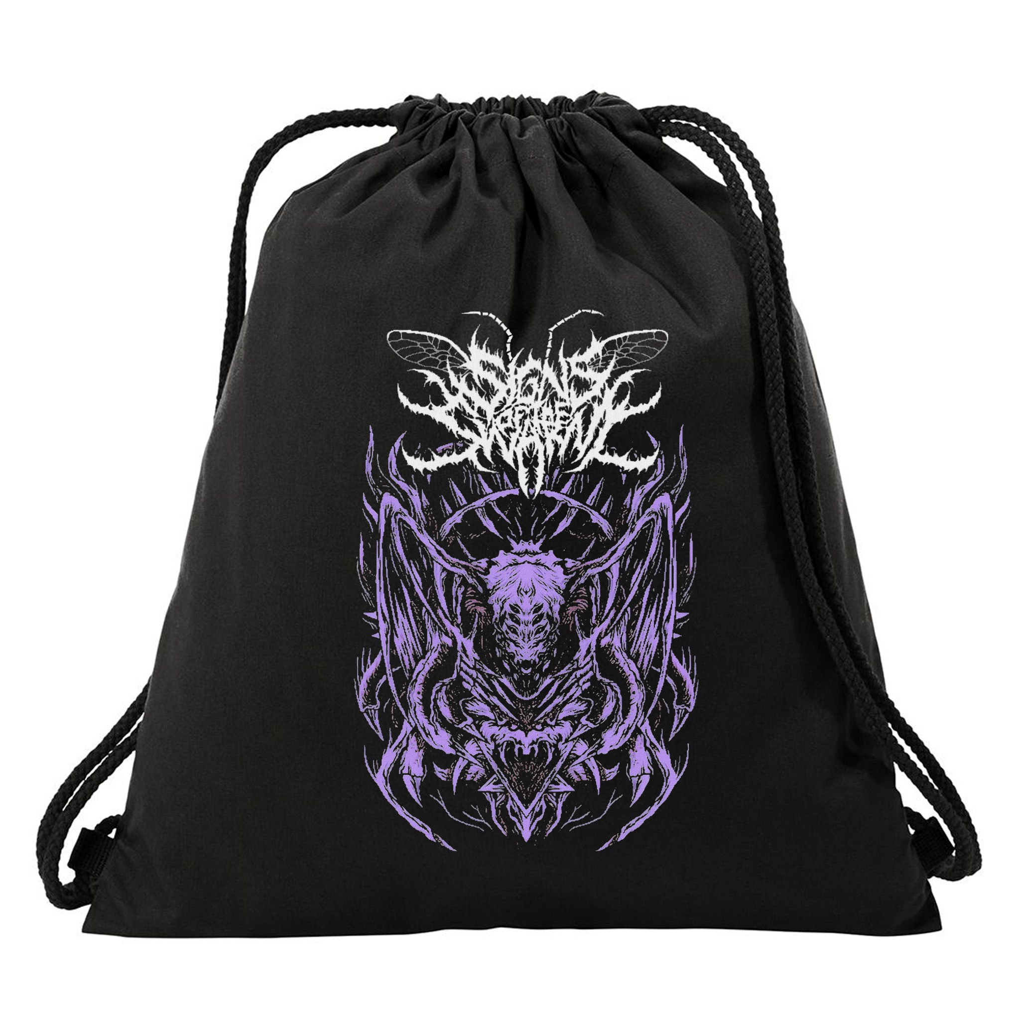Signs Of The Swarms Band Drawstring Bag