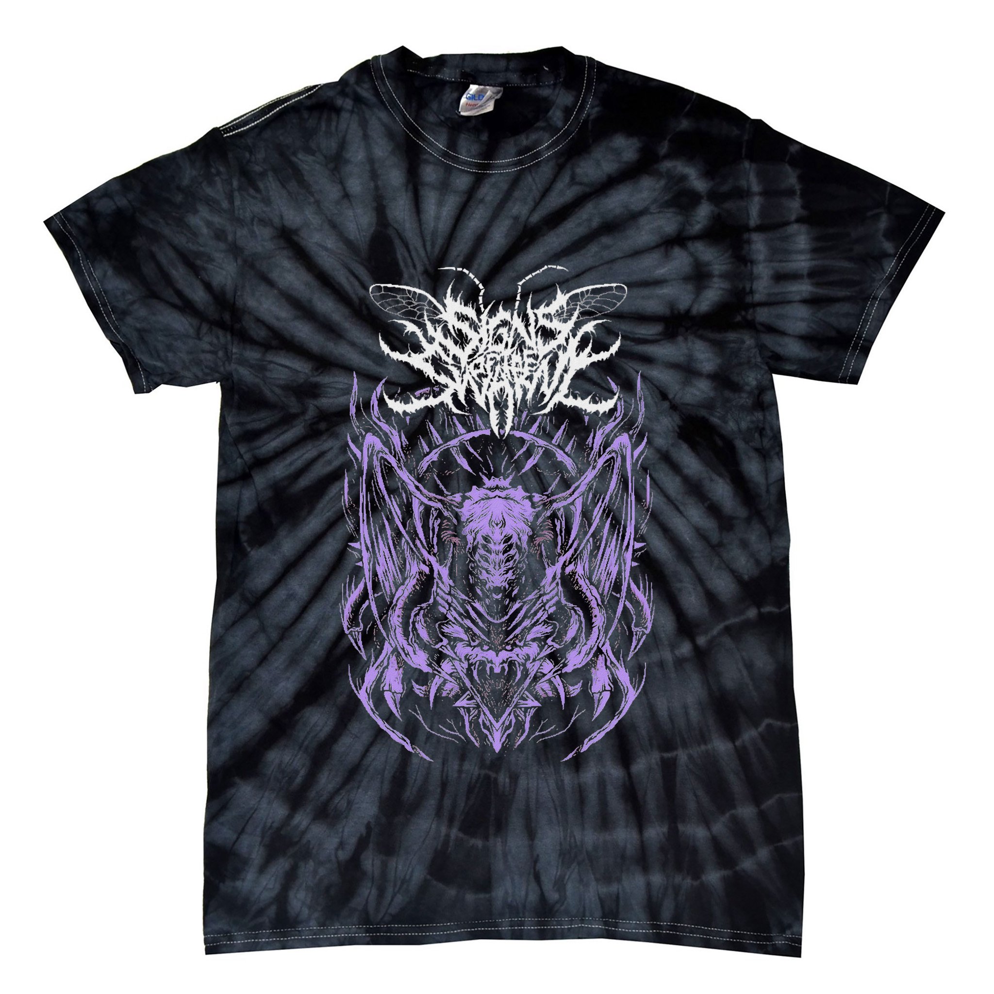 Signs Of The Swarms Band Tie-Dye T-Shirt