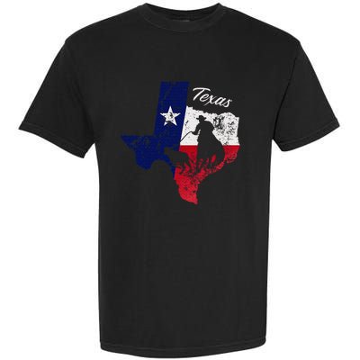 State Of Texas Flag Map Distressed Native Texan Tx Garment-Dyed Heavyweight T-Shirt