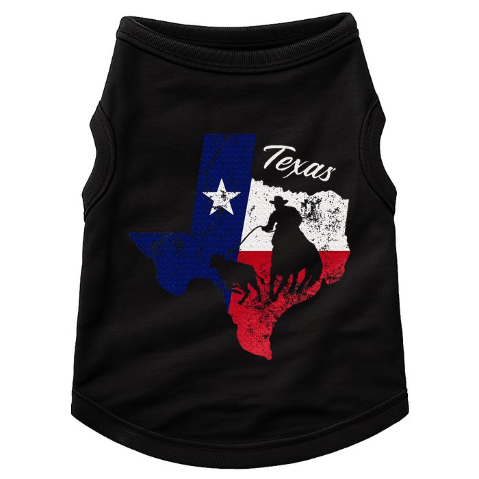 State Of Texas Flag Map Distressed Native Texan Tx Doggie Tank