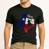State Of Texas Flag Map Distressed Native Texan Tx Performance Shirt