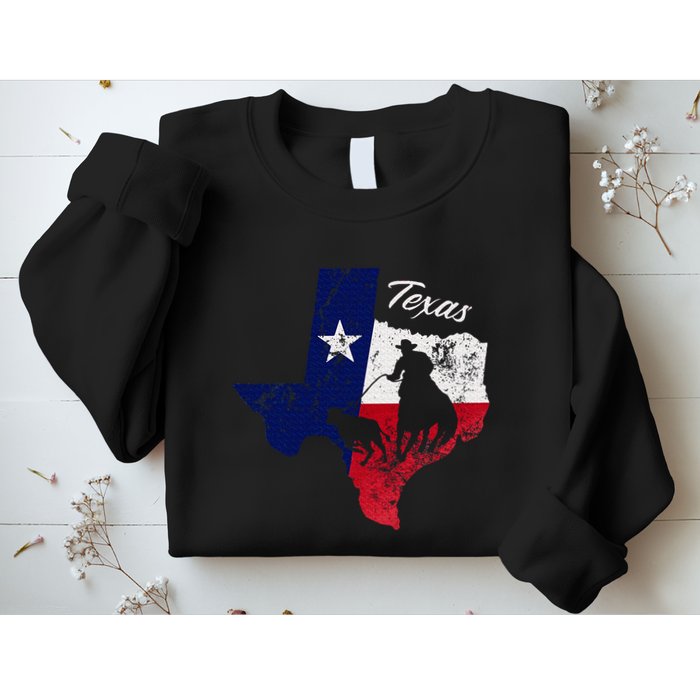 State Of Texas Flag Map Distressed Native Texan Tx Sweatshirt