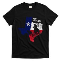 State Of Texas Flag Map Distressed Native Texan Tx T-Shirt