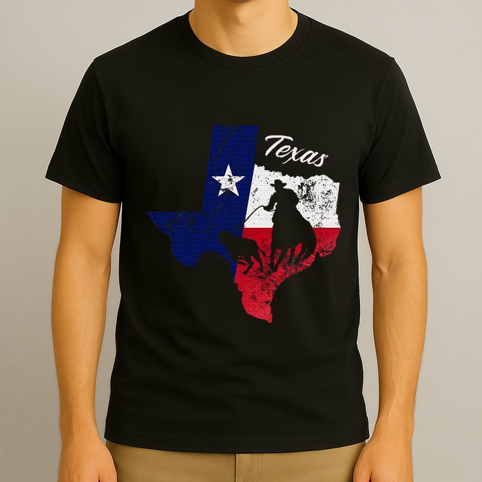 State Of Texas Flag Map Distressed Native Texan Tx T-Shirt