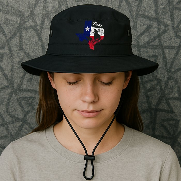 State Of Texas Flag Map Distressed Native Texan Tx Bucket Hat