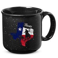 State Of Texas Flag Map Distressed Native Texan Tx 15oz Campfire Ceramic Mug
