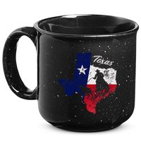 State Of Texas Flag Map Distressed Native Texan Tx 15oz Campfire Ceramic Mug