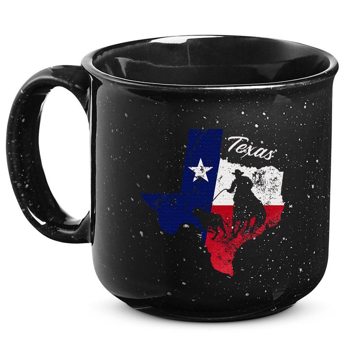 State Of Texas Flag Map Distressed Native Texan Tx 15oz Campfire Ceramic Mug
