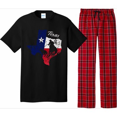 State Of Texas Flag Map Distressed Native Texan Tx Pajama Set