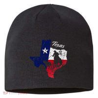 State Of Texas Flag Map Distressed Native Texan Tx Sustainable Beanie