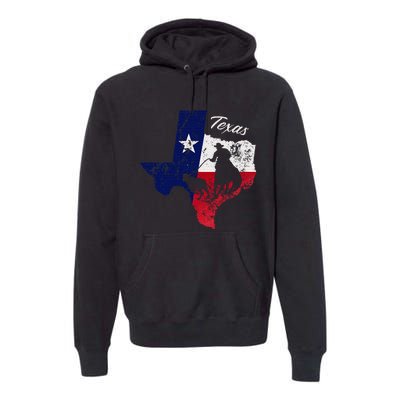 State Of Texas Flag Map Distressed Native Texan Tx Premium Hoodie