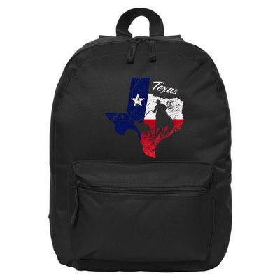 State Of Texas Flag Map Distressed Native Texan Tx 16 in Basic Backpack